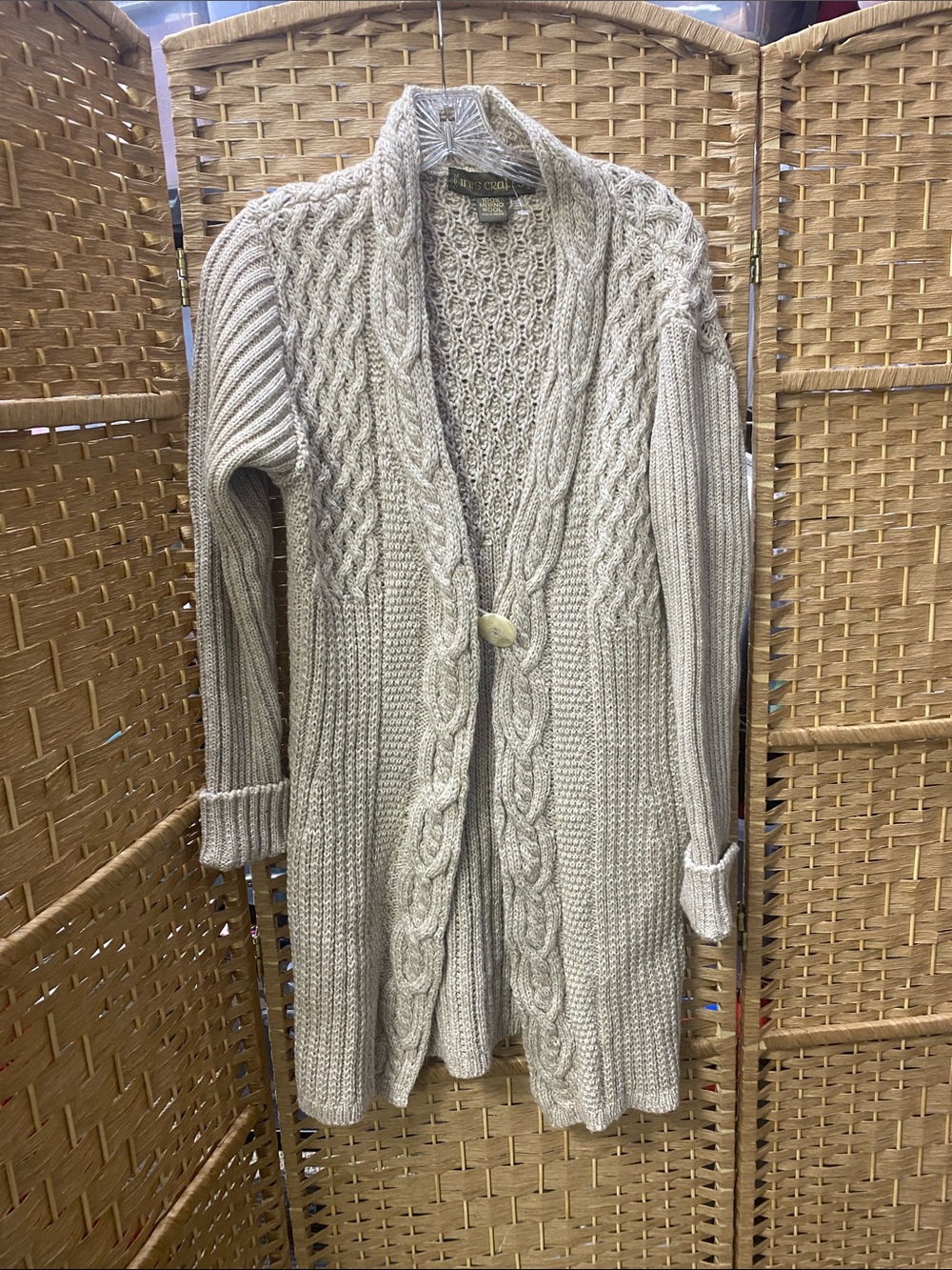 Aran Craft Cream Cardigan